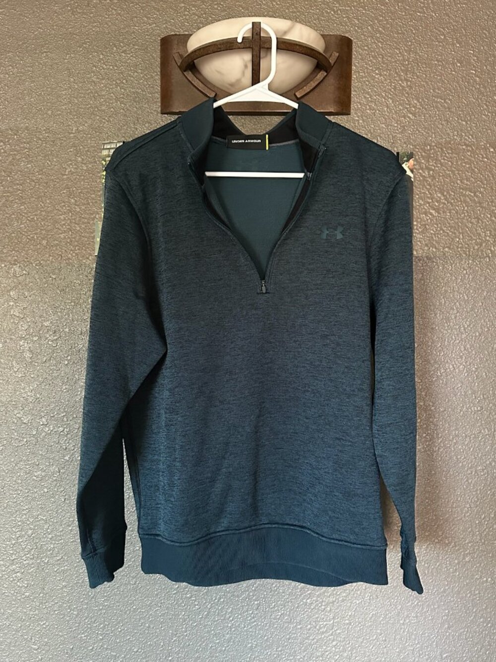 Under Armour quarter zip green sweater - Medium